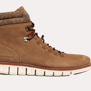COLE HAAN Men's Zero Grand Hiker Boot Suede Tan Size 12